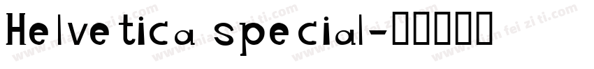 Helvetica special字体转换